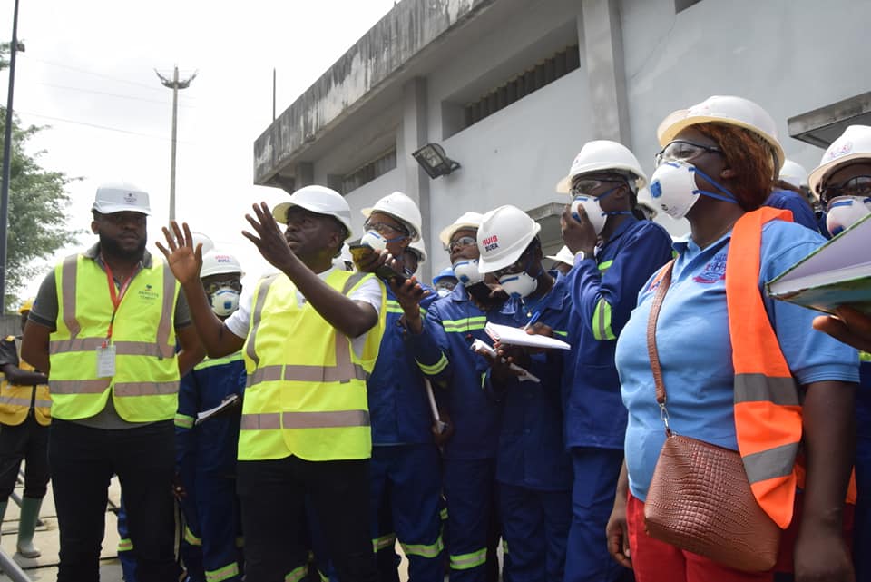 HUIB Electrical Engineering Students at Dangote  Cement Factory in Douala