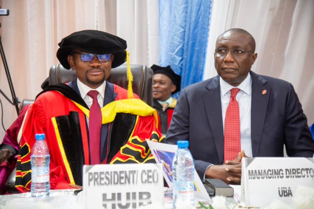 Dr. Jude Chilaka (left) and Mr Jude Anele, MD UBA